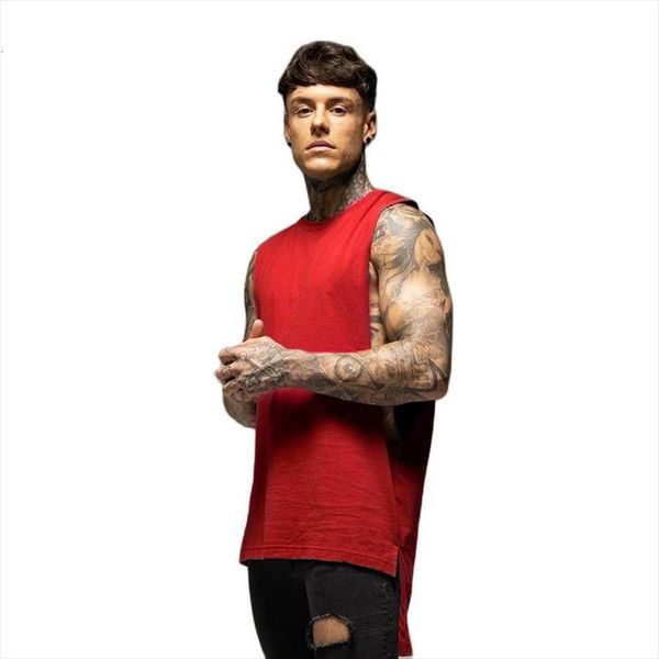 mens casual fashion tank gym fitness workout cotton sleeveless shirt summer clothing male extend long singlet vest, White;black
mens casual fashion tank gym fitness workout cotton sleeveless shirt summer clothing male extend long singlet vest, White;black