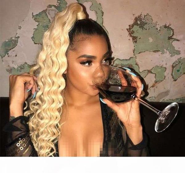 raw virgin blonde ponytail 613 ,deep curly clip in drawstring human hair ponytail hairpiece cuticle aligned white blonde, Black
raw virgin blonde ponytail 613 ,deep curly clip in drawstring human hair ponytail hairpiece cuticle aligned white blonde, Black