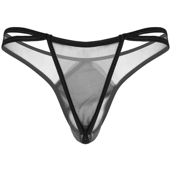 mens lingerie g-strings thongs underwear low waist sheer gauze underpants elastic waistband erotic see-through briefs panties, Black;white
mens lingerie g-strings thongs underwear low waist sheer gauze underpants elastic waistband erotic see-through briefs panties, Black;white