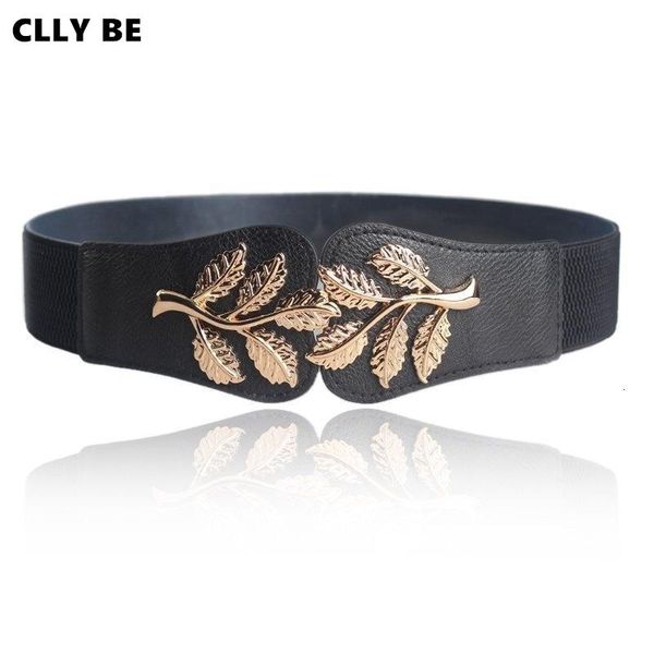 belts golden metal leaf buckle for women dress accessories female elastic waistband fashion cummerbund decorative belt, Black;brown
belts golden metal leaf buckle for women dress accessories female elastic waistband fashion cummerbund decorative belt, Black;brown