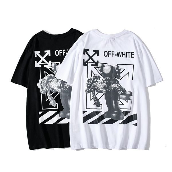 chao brand 2021 spring and summer new sesame street arrow print short sleeve t-shirt, White;black
chao brand 2021 spring and summer new sesame street arrow print short sleeve t-shirt, White;black