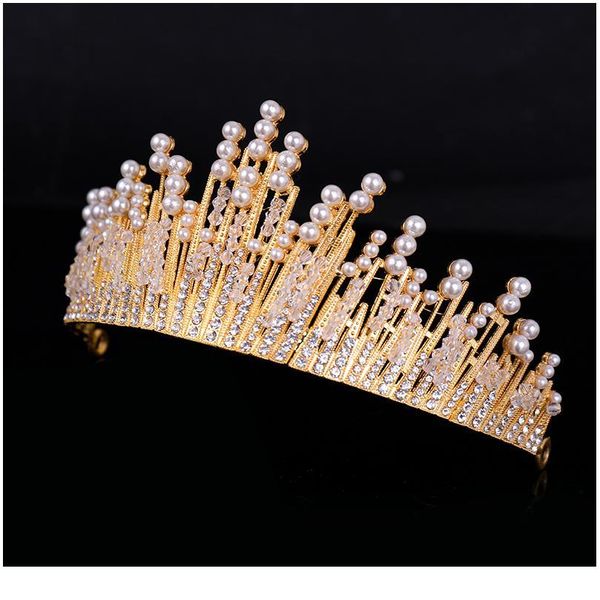 trendy wedding crown baroque crystal pearl crown headdress gold crown princess hair accessories bridal headdress qyltjn
trendy wedding crown baroque crystal pearl crown headdress gold crown princess hair accessories bridal headdress qyltjn