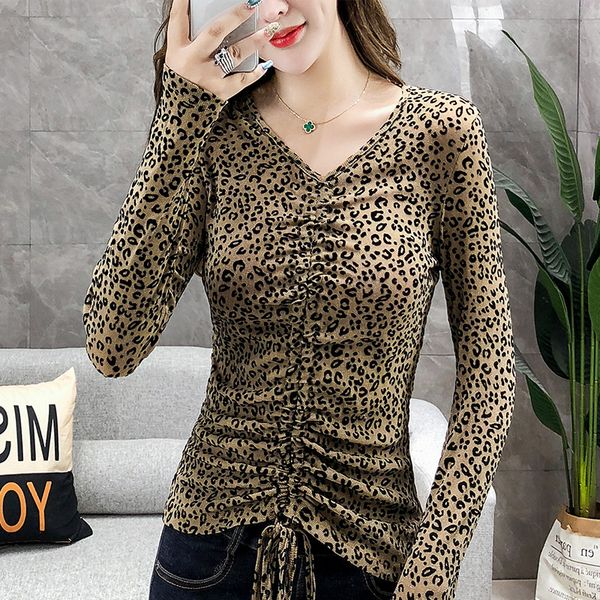 2021 fall winter european clothes t-shirt fashion leopard print women long sleeve lace up casual bottoming tees new t08911l 0pd9, White
2021 fall winter european clothes t-shirt fashion leopard print women long sleeve lace up casual bottoming tees new t08911l 0pd9, White