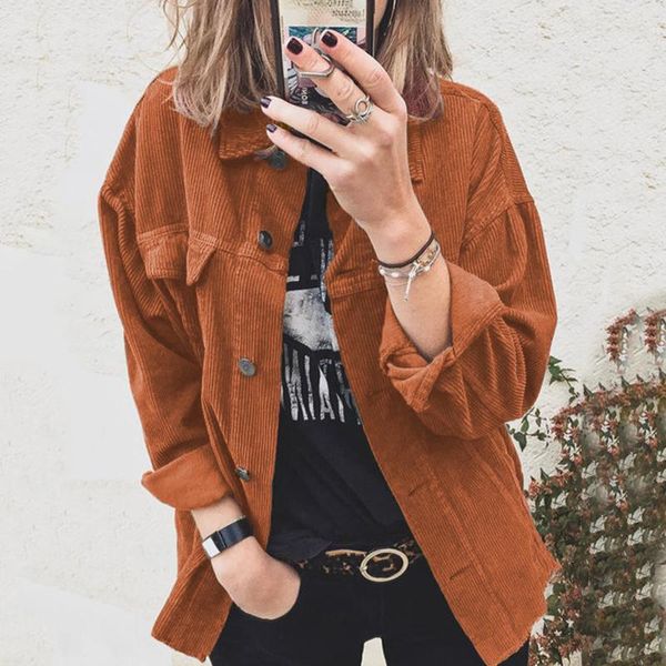 women's jackets cargo women autumn winter outwear vintage korean casual lapel coat harajuku ladies loose pocket jacket streetwear blous, Black;brown
women's jackets cargo women autumn winter outwear vintage korean casual lapel coat harajuku ladies loose pocket jacket streetwear blous, Black;brown
