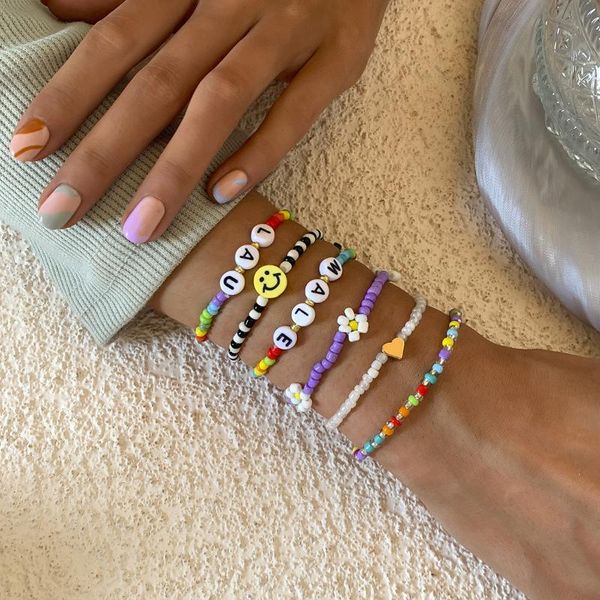 bangle femme bohemian colorful acrylic letter cute bracelet fashion fun bead set for women 2021, Black
bangle femme bohemian colorful acrylic letter cute bracelet fashion fun bead set for women 2021, Black