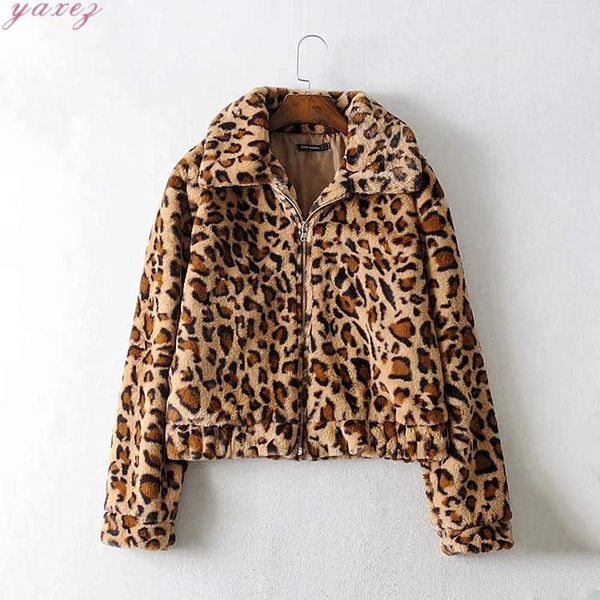 women's fur & faux short leopard print fake mink fleece jacket slimming jackets for women winter coat plush zipper, Black
women's fur & faux short leopard print fake mink fleece jacket slimming jackets for women winter coat plush zipper, Black
