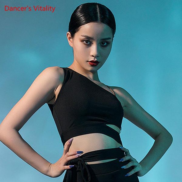 stage wear latin dance female shirt elegant temperament training clothes dancing woman profession competition clothing, Black;red
stage wear latin dance female shirt elegant temperament training clothes dancing woman profession competition clothing, Black;red