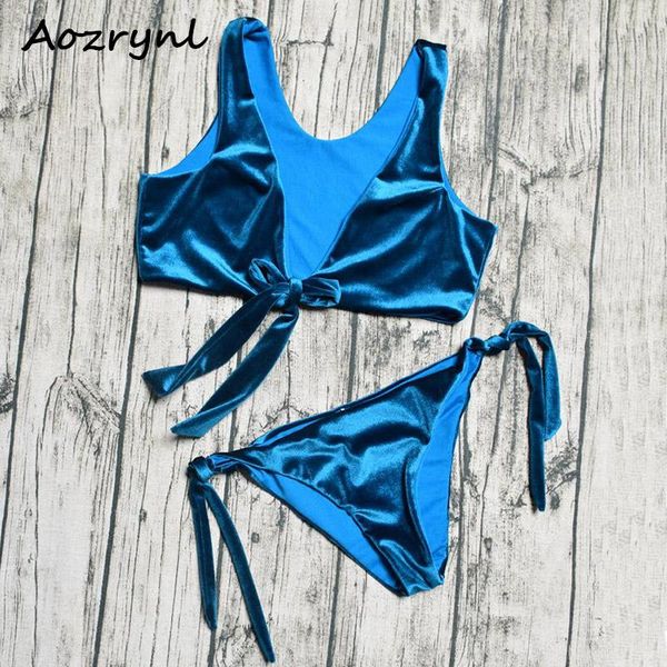 women's swimwear aozrynl 2021 bikinis women solid bathing suit velvet female swimsuit bandage bikini set knot beach swimming, White;black
women's swimwear aozrynl 2021 bikinis women solid bathing suit velvet female swimsuit bandage bikini set knot beach swimming, White;black