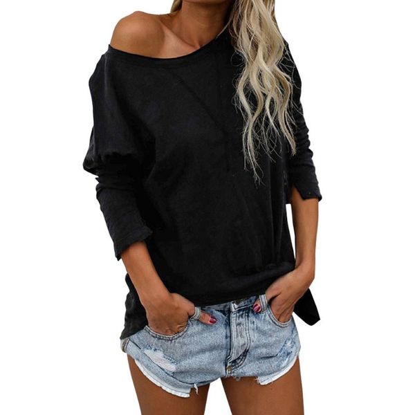 one shoulder women t shirt casual spring autumn basic elegant tee solid long sleeve home polyester fashion irregular, White
one shoulder women t shirt casual spring autumn basic elegant tee solid long sleeve home polyester fashion irregular, White