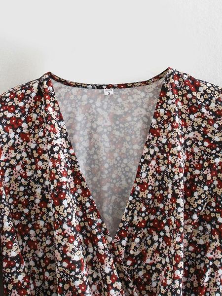2021 new woman floral printing mini es female long sleeve v-neck asymmetrical blouses 6djd, White
2021 new woman floral printing mini es female long sleeve v-neck asymmetrical blouses 6djd, White