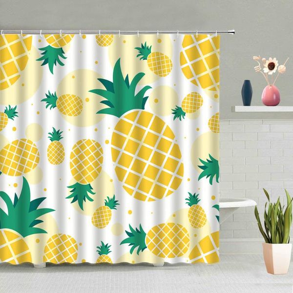 shower curtains tropical fruit pineapple green leaf flower pattern bathroom bathtub decoration washable fabric with hooks set
shower curtains tropical fruit pineapple green leaf flower pattern bathroom bathtub decoration washable fabric with hooks set