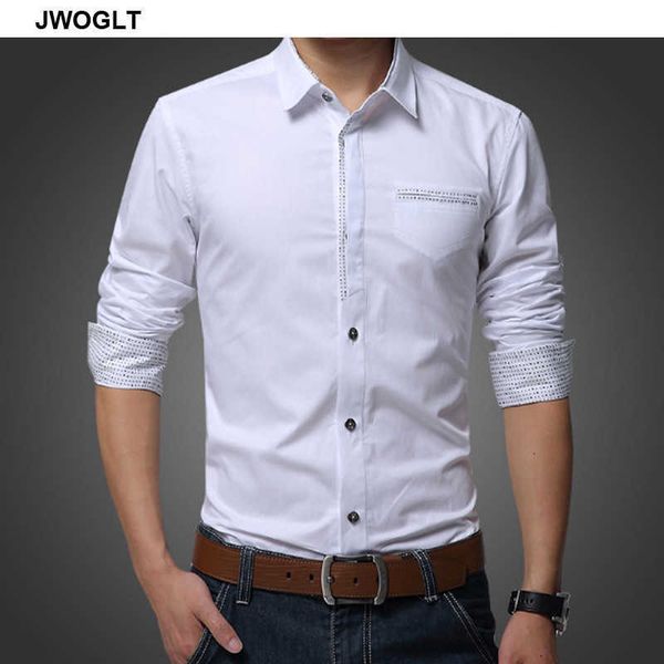 autumn men's long sleeved shirt korean style regular fit button-down cotton white social shirts 210528, White;black
autumn men's long sleeved shirt korean style regular fit button-down cotton white social shirts 210528, White;black