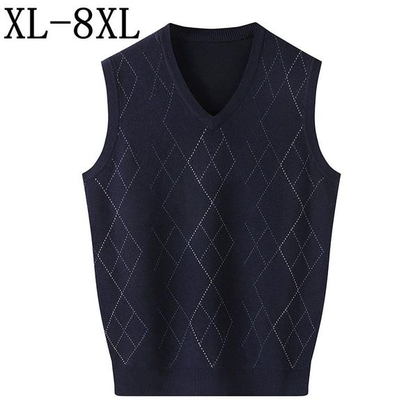 men's sweaters 8xl 7xl 6xl fall winter wool men casual vest sweater sleeveless knit loose mens pullovers, White;black
men's sweaters 8xl 7xl 6xl fall winter wool men casual vest sweater sleeveless knit loose mens pullovers, White;black