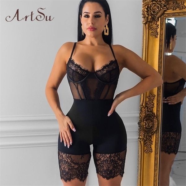 artsu lace spaghetti strap combination jumpsuit mesh lace playsuit straps sleeveless jumpsuits outfits asju60596, Black;white
artsu lace spaghetti strap combination jumpsuit mesh lace playsuit straps sleeveless jumpsuits outfits asju60596, Black;white