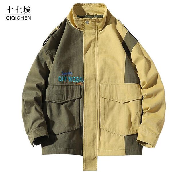 men's jackets street jacket men color block hip hop coat 100%cotton loose male stand collar 2021 spring autumn harajuku casual, Black;brown
men's jackets street jacket men color block hip hop coat 100%cotton loose male stand collar 2021 spring autumn harajuku casual, Black;brown