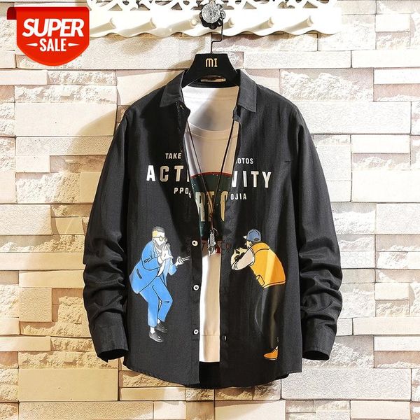 casual brand hip hop print men shirts long sleeves black white 2020 new spring autumn plus overasian size -5xl #cn3k, White;black
casual brand hip hop print men shirts long sleeves black white 2020 new spring autumn plus overasian size -5xl #cn3k, White;black