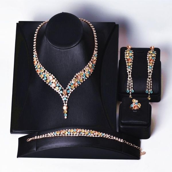 earrings & necklace crystal set luxury color rhinestone jewelry ladies necklace/earrings/ring/bracelet fashion accessories coruixi hn3310, Silver
earrings & necklace crystal set luxury color rhinestone jewelry ladies necklace/earrings/ring/bracelet fashion accessories coruixi hn3310, Silver