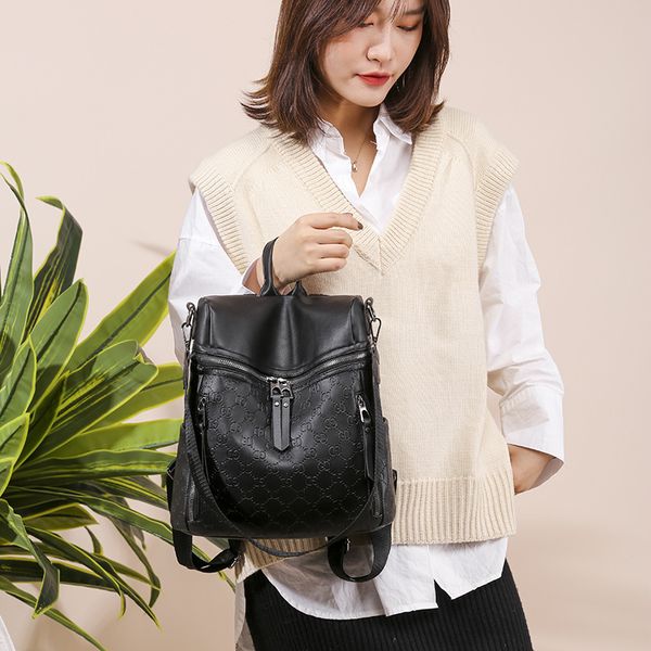fashion double shoulder winter soft leather embossing multifunctional versatile women's bag anti-theft travel backpack handbags
fashion double shoulder winter soft leather embossing multifunctional versatile women's bag anti-theft travel backpack handbags