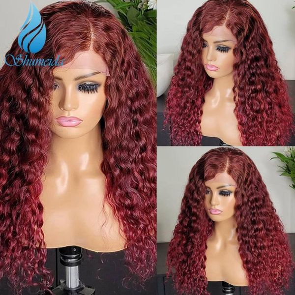 lace wigs shumeida red color 13*4 front human hair wig with baby brazilian remy curly glueless for women, Black;brown
lace wigs shumeida red color 13*4 front human hair wig with baby brazilian remy curly glueless for women, Black;brown