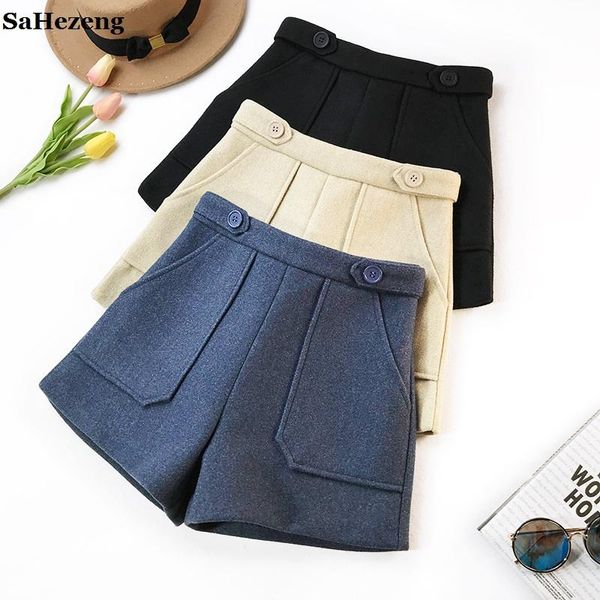 women's shorts elegant women woolen autumn winter thick high waist fashion big packet suit short for girl femme pantalon s28-1, White;black
women's shorts elegant women woolen autumn winter thick high waist fashion big packet suit short for girl femme pantalon s28-1, White;black