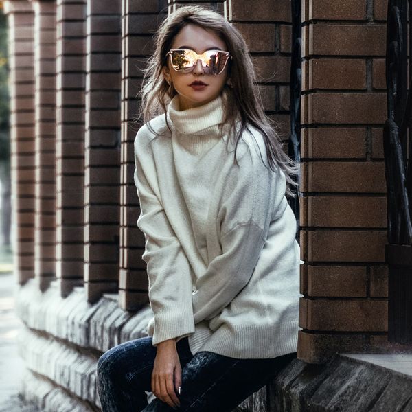 2021 new women pullover sweater knitting autumn winter casual solid turtleneck vintage ladies thick sw1027 w1ss, White;black
2021 new women pullover sweater knitting autumn winter casual solid turtleneck vintage ladies thick sw1027 w1ss, White;black