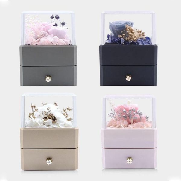 gift wrap party jewelry led eternal preserved fresh rose box ring earring necklace strange for valentine's girlfriend
gift wrap party jewelry led eternal preserved fresh rose box ring earring necklace strange for valentine's girlfriend