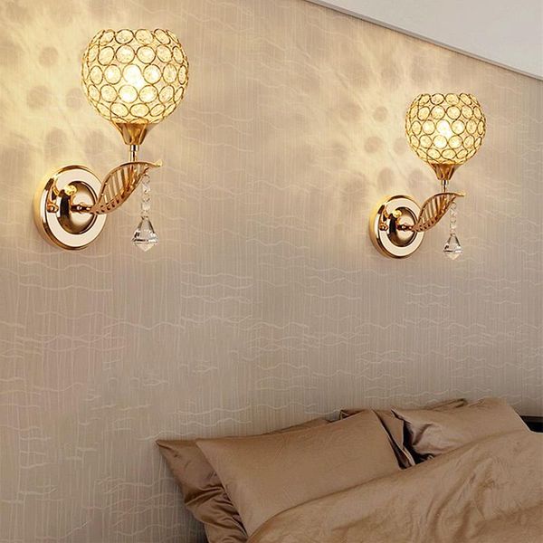 e27 wall sconce crystal wall light simple and creative bedroom bedside lamp crystal lights gold for home ligting decor
e27 wall sconce crystal wall light simple and creative bedroom bedside lamp crystal lights gold for home ligting decor