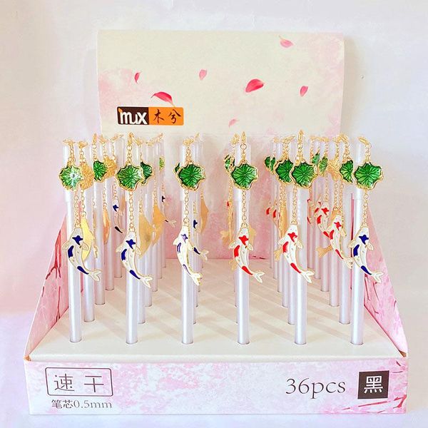 gel pens 36 pcs/lot creative carp pendant pen cute 0.5 mm black ink signature promotional gift stationery school supplies
gel pens 36 pcs/lot creative carp pendant pen cute 0.5 mm black ink signature promotional gift stationery school supplies