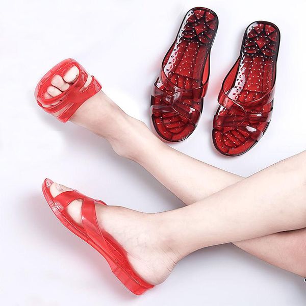 female shoes transparent crystal slippers for women plus size 42 summer jelly sandal shoes outdoor home slides, Black
female shoes transparent crystal slippers for women plus size 42 summer jelly sandal shoes outdoor home slides, Black