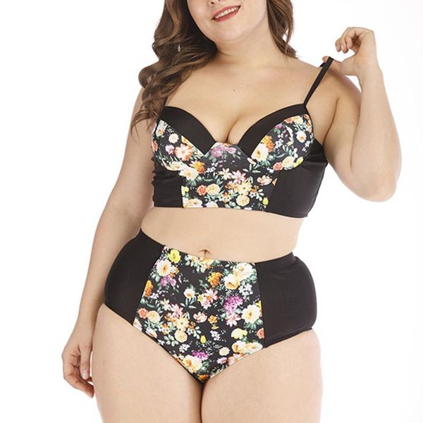 women's swimwear europe and the united states style waist swimsuit, fashion small floral split size bikini swimsuit sagace, White;black
women's swimwear europe and the united states style waist swimsuit, fashion small floral split size bikini swimsuit sagace, White;black