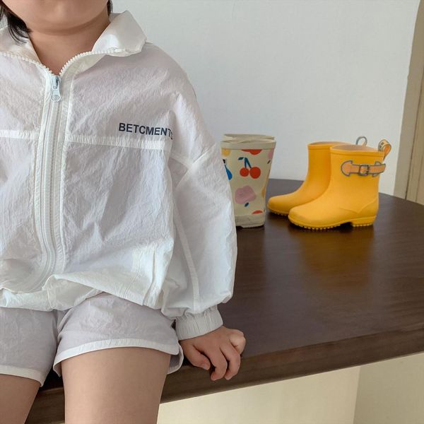 7714 children clothing set summer pure color boys suit light coat baby air conditioning shirt short girls sunscreen clothes, White
7714 children clothing set summer pure color boys suit light coat baby air conditioning shirt short girls sunscreen clothes, White