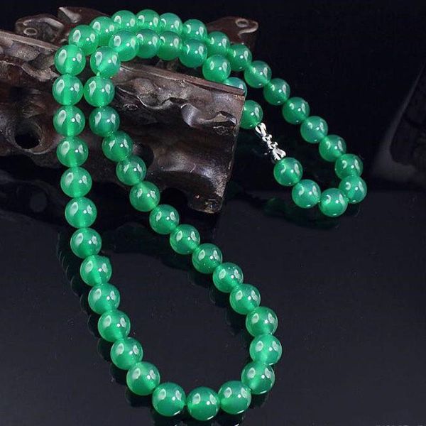 chains type of natural emerald chaff necklace bead chain 8mm in diameter long fashion boutique jewelry jade, Silver
chains type of natural emerald chaff necklace bead chain 8mm in diameter long fashion boutique jewelry jade, Silver