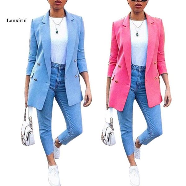 women's suits & blazers fashion retro plus size women blazer coat autumn office lady solid color long sleeve suit jacket, White;black
women's suits & blazers fashion retro plus size women blazer coat autumn office lady solid color long sleeve suit jacket, White;black