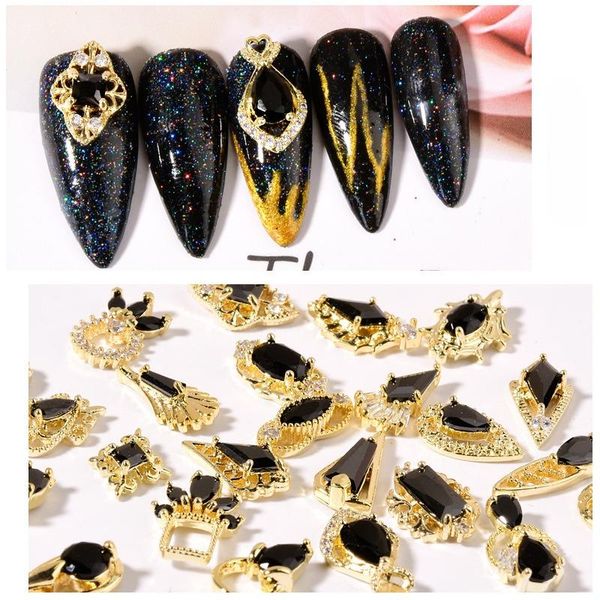 nail art decorations 2pcs black zircon manicure jewelry real gold color light luxury diamond rhinestones for nails accessories decoration, Silver;gold
nail art decorations 2pcs black zircon manicure jewelry real gold color light luxury diamond rhinestones for nails accessories decoration, Silver;gold