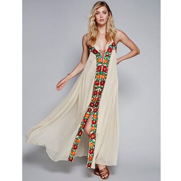 cotton embroidered spaghetti strap lace up deep v-neck front open summer dress for women clothes plus size maxi dresses a504, Black;gray
cotton embroidered spaghetti strap lace up deep v-neck front open summer dress for women clothes plus size maxi dresses a504, Black;gray