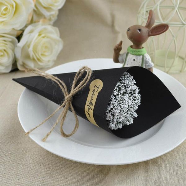 gift wrap 100pcs diy kraft paper cones creative flower holder bouquet candy boxes wedding party gifts - black
gift wrap 100pcs diy kraft paper cones creative flower holder bouquet candy boxes wedding party gifts - black