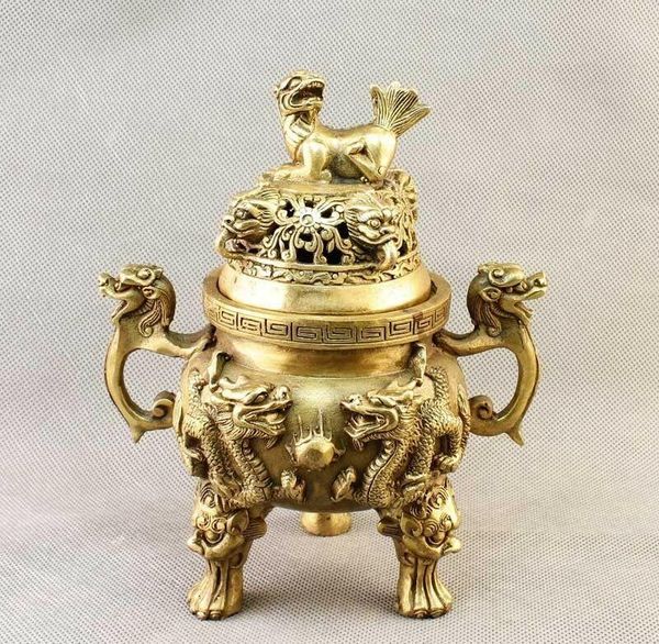 fragrance lamps china brass carved dragon&foo fu dog incense burner/censer statue 
fragrance lamps china brass carved dragon&foo fu dog incense burner/censer statue