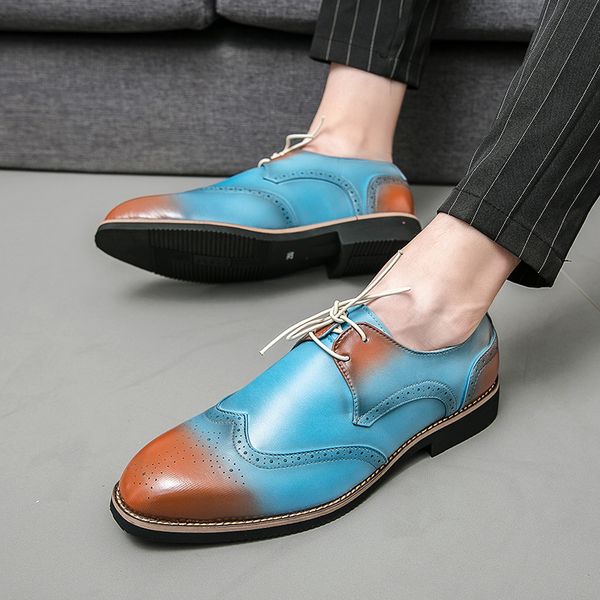 38-48 size multicolor men loafers blue fashion mens party shoes casual wedding trendy brogue footwear, Black
38-48 size multicolor men loafers blue fashion mens party shoes casual wedding trendy brogue footwear, Black