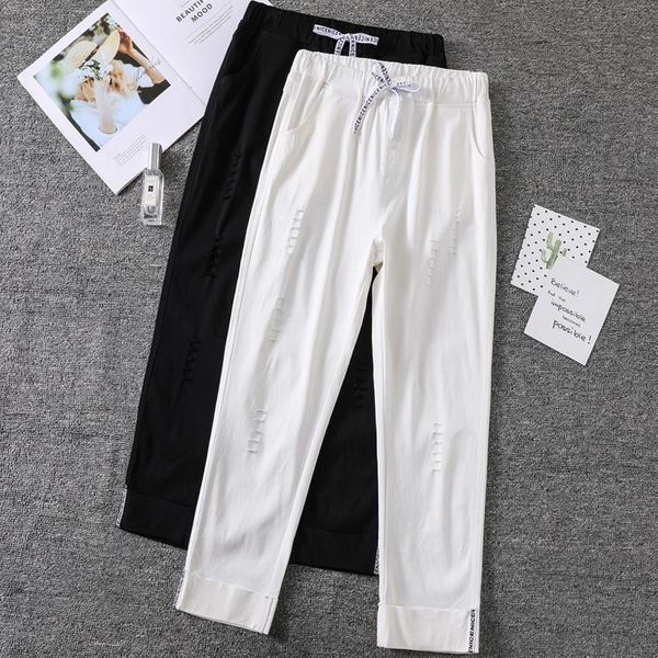 women's pants & capris limiguyue plus size stretchy harem sweatpants women high waist spring summer jogger cotton lace up ladies trouse, Black;white
women's pants & capris limiguyue plus size stretchy harem sweatpants women high waist spring summer jogger cotton lace up ladies trouse, Black;white