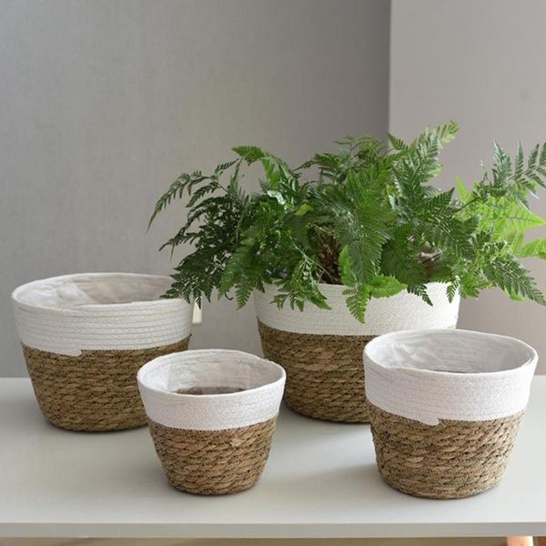 storage bags handmade straw flower pot flowerpot succulent plant container basket decorative pots organizer
storage bags handmade straw flower pot flowerpot succulent plant container basket decorative pots organizer
