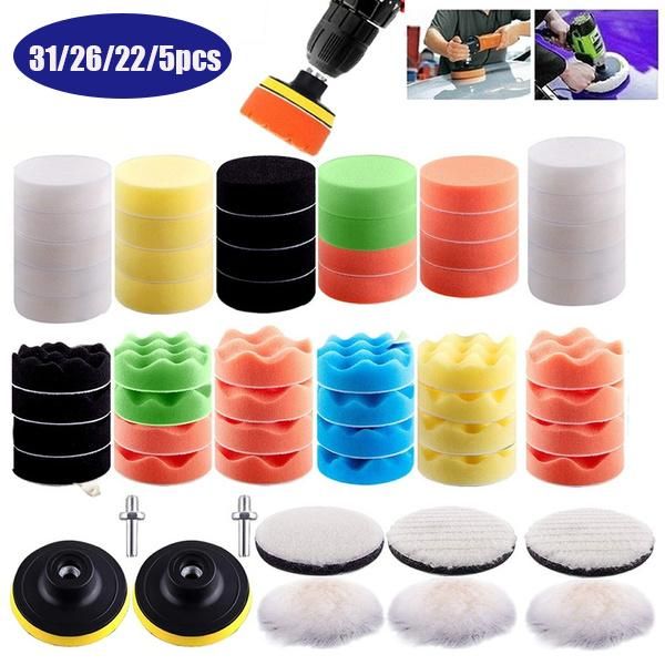 care products 31/26/22/5pcs 3inch buffing pad set woolen wave sponge polishing kit for car polisher pads wheel abrasive tools
care products 31/26/22/5pcs 3inch buffing pad set woolen wave sponge polishing kit for car polisher pads wheel abrasive tools