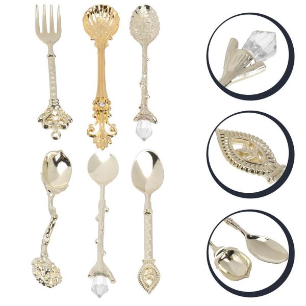 spoons 6 pcs occident court style retro coffee western cutlery set creative carved stirring spoon for ice cream (golden)
spoons 6 pcs occident court style retro coffee western cutlery set creative carved stirring spoon for ice cream (golden)