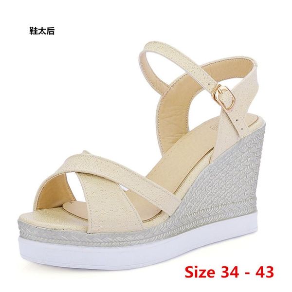 sandals wedges gladiator women high heel shoes platform heels wedge women's small big size 34 - 43, Black
sandals wedges gladiator women high heel shoes platform heels wedge women's small big size 34 - 43, Black
