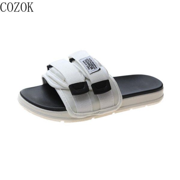 women's new slippers fashion versatile simple vamp personalized buckle design trendy thick-soled women's slippers 2021, Black
women's new slippers fashion versatile simple vamp personalized buckle design trendy thick-soled women's slippers 2021, Black