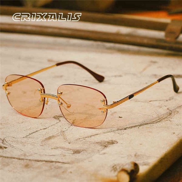 designer sunglasses crixalis rimless sun glasses for women fashion 2021 luxury brand square steampunk ladies uv400 shades men, White;black
designer sunglasses crixalis rimless sun glasses for women fashion 2021 luxury brand square steampunk ladies uv400 shades men, White;black
