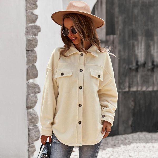 women's jackets overcoat female solid thermal fleece jacket women fashion long sleeve coats mujer single breasted outwear cardigan, Black;brown
women's jackets overcoat female solid thermal fleece jacket women fashion long sleeve coats mujer single breasted outwear cardigan, Black;brown