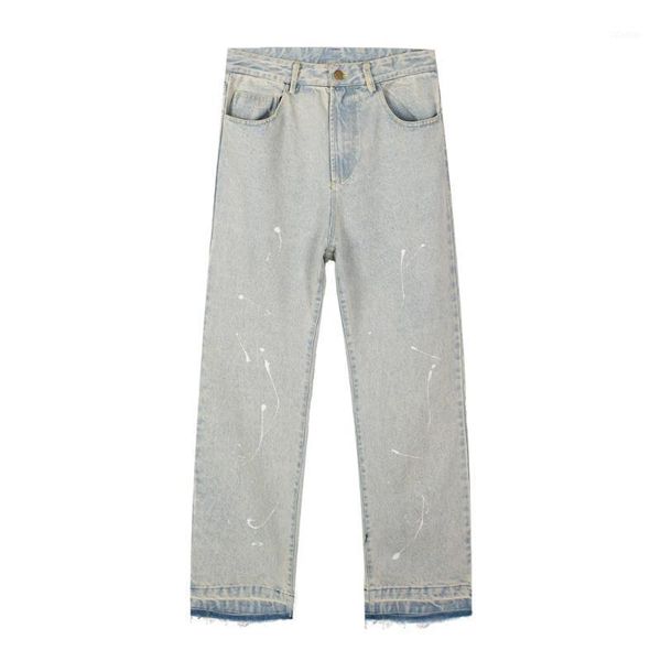 men's jeans clothing splash ink wash and make old -edge european american style loose casual straight-leg pants, Blue
men's jeans clothing splash ink wash and make old -edge european american style loose casual straight-leg pants, Blue