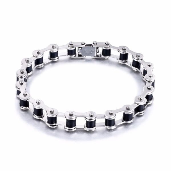 charm bracelets 2021 fashion jewelry vintage stainless steel bicycle chain bracelet titanium silicone cuff for men pulseras, Golden;silver
charm bracelets 2021 fashion jewelry vintage stainless steel bicycle chain bracelet titanium silicone cuff for men pulseras, Golden;silver