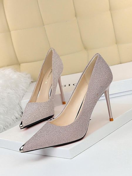 dress shoes female thin ultra-high documentary show shallow mouth party metal point, Black
dress shoes female thin ultra-high documentary show shallow mouth party metal point, Black
