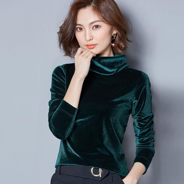 women's blouses & shirts 2021 winter fashion korean style turtleneck women blouse long sleeves elegant solid velour shirt blusas, White
women's blouses & shirts 2021 winter fashion korean style turtleneck women blouse long sleeves elegant solid velour shirt blusas, White